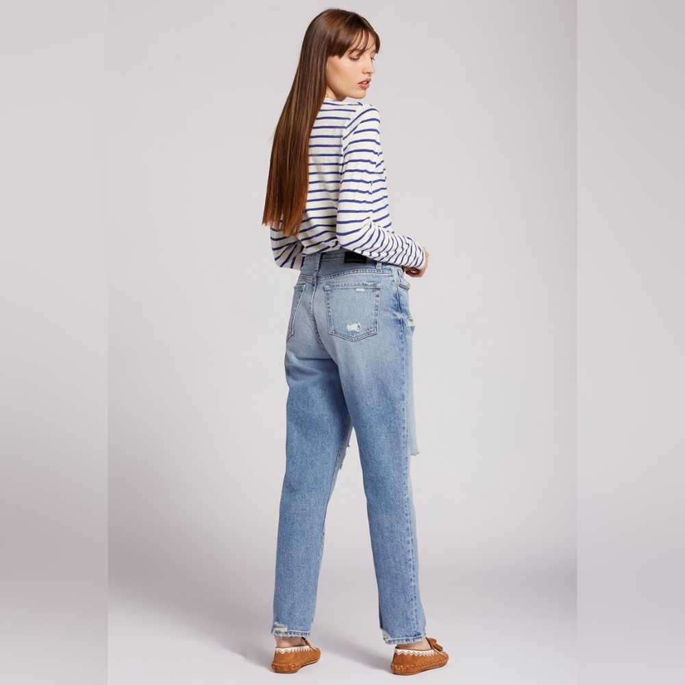 Current Elliott The Original Boyfriend Destructed Distressed Jeans Wendy Size 30 - Picture 3 of 15